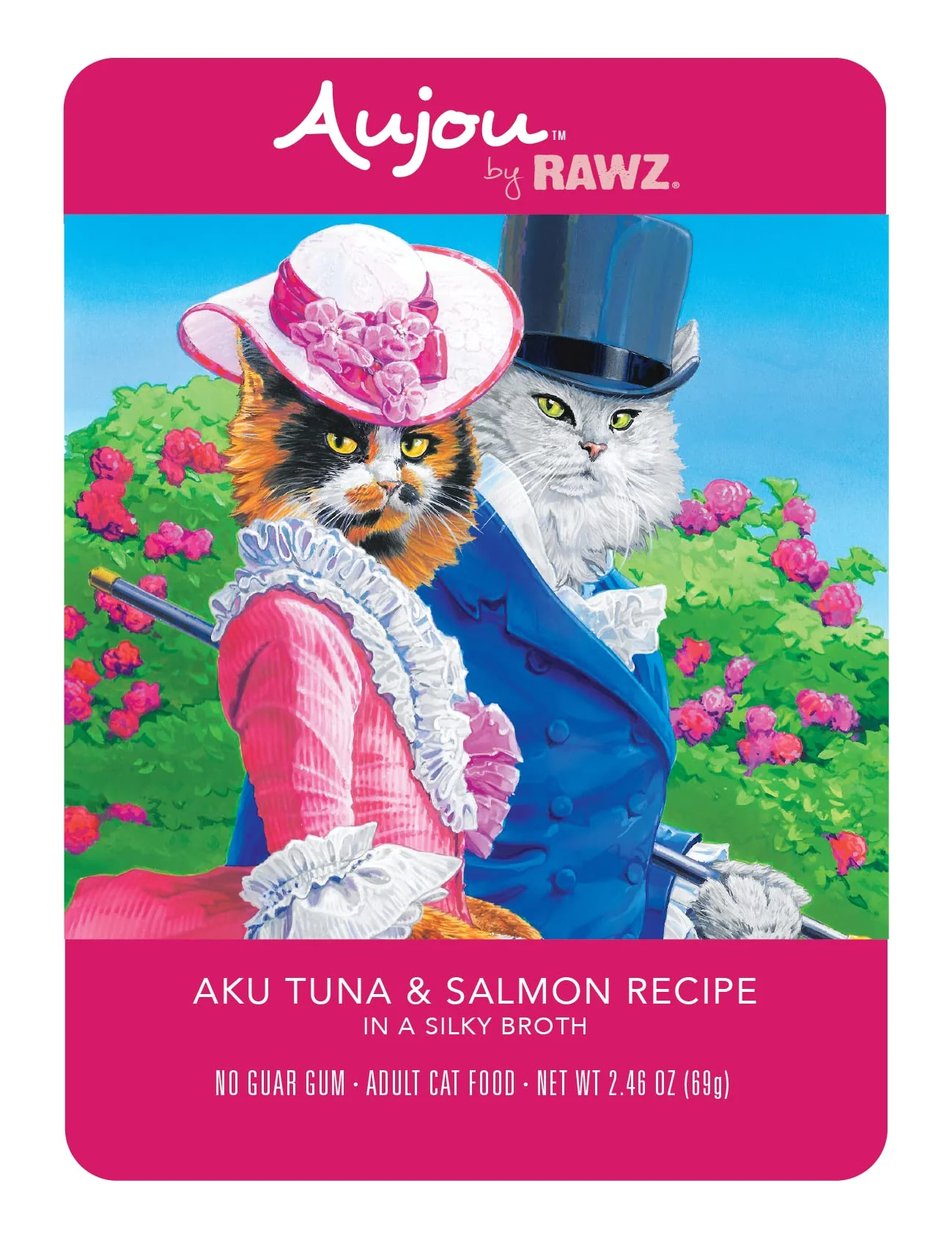 Quality Rawz Aujou Aku Tuna Salmon Cat Food – 8 Pack of 2.46 oz Pouches Fashionable