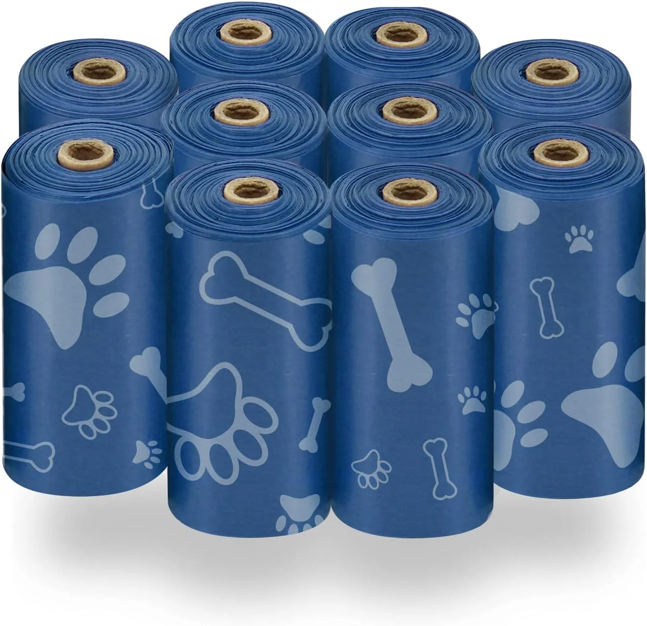 First-Class Pet Supplies Dog Poop Bags 150 Bags for Waste Refuse Cleanup Doggy Roll s for Outdoor Puppy Walking and Travel Leak Proof and Tear Resistant Thick Plastic - Royal Blue Breathable