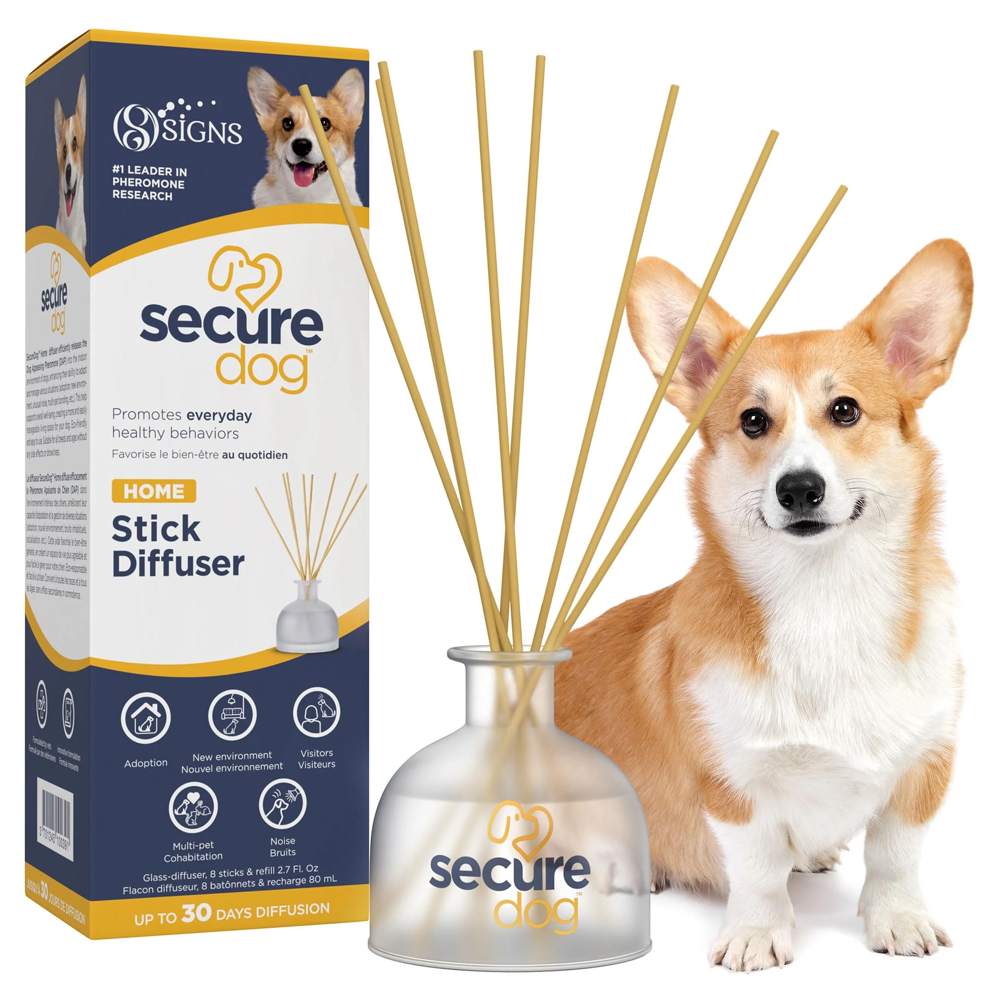 High-Quality SIGNS SecureDog Calming Diffuser – Passive Pheromone Diffuser for Dogs Responsible