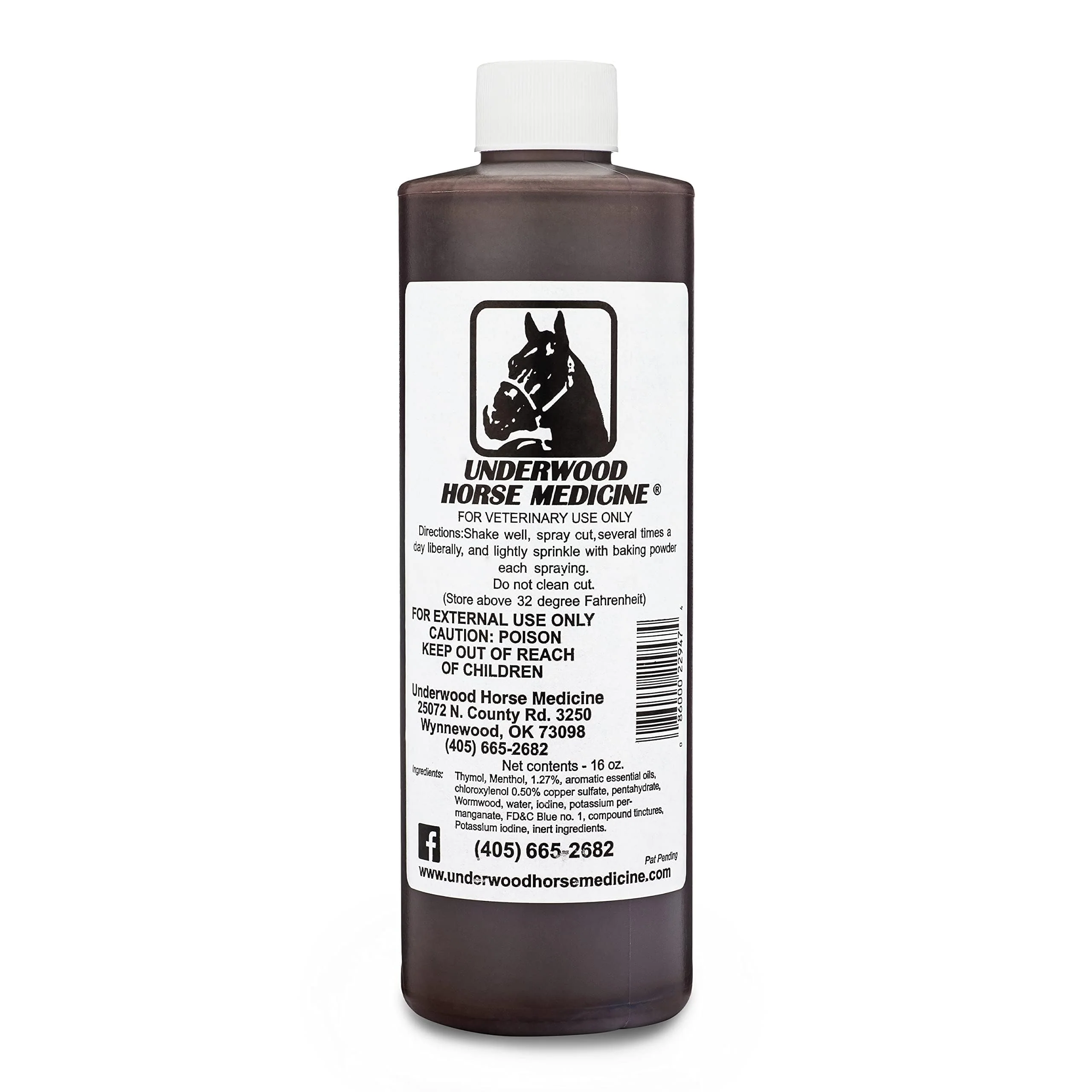Excellent Underwood Topical Horse Care Wound Spray - 16oz Refill for Equine Dog Wound Care Convenient