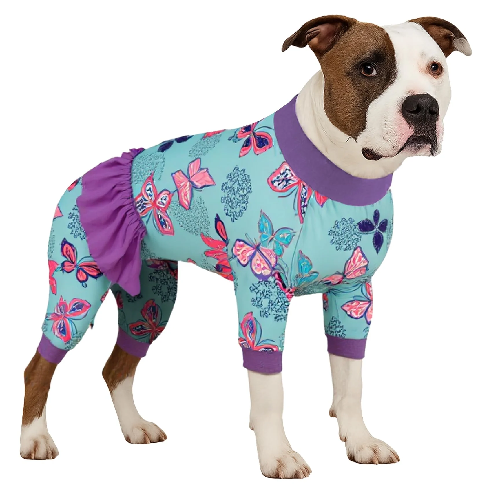 Efficient LovinPet Large Dog Pajamas Navy Butterfly Wings Pink L — Lightweight Comfort Selected