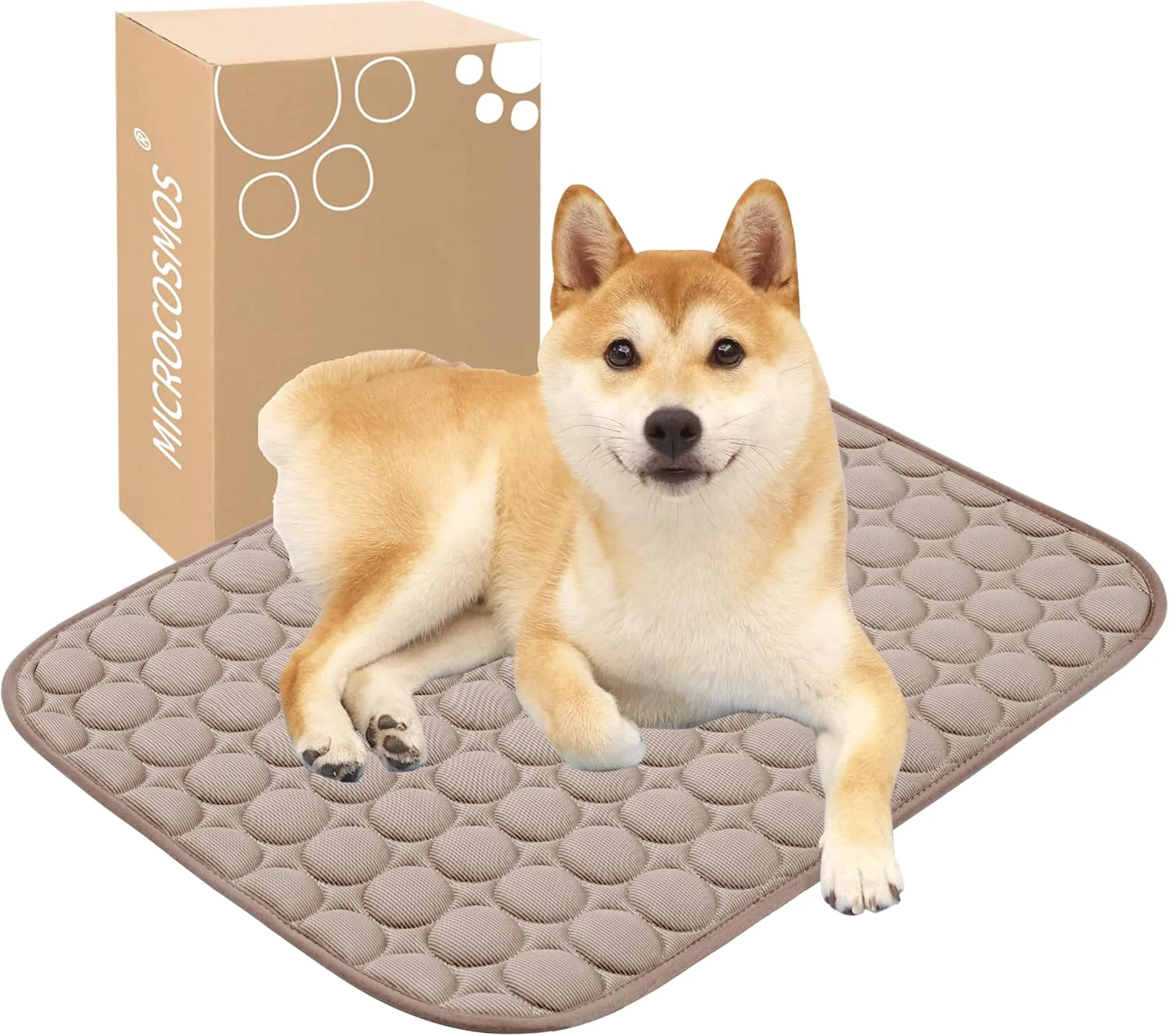 Reliable MICROCOSMOS Summer Cooling Mat Sleeping Pad- Water Absorption Top Materials Safe Easy Carry EZ Clean. Keep Cooling for Pets Kids and Adults. Brown 24 x18 Casual