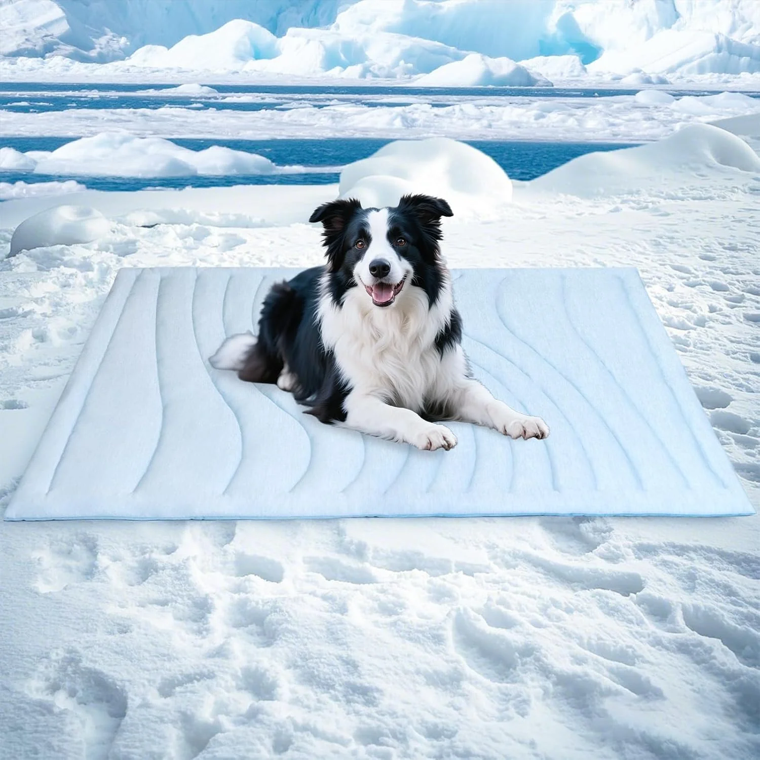Easy-to-Use BECEMURU Dog Cooling Mat - 48 x 28 Thickening Cooling Pad Blanket for Crate Kennel Bed Sofa - Machine Washable Durable Non-Gel - Keep Your Pet Cool and Comfortable Pure