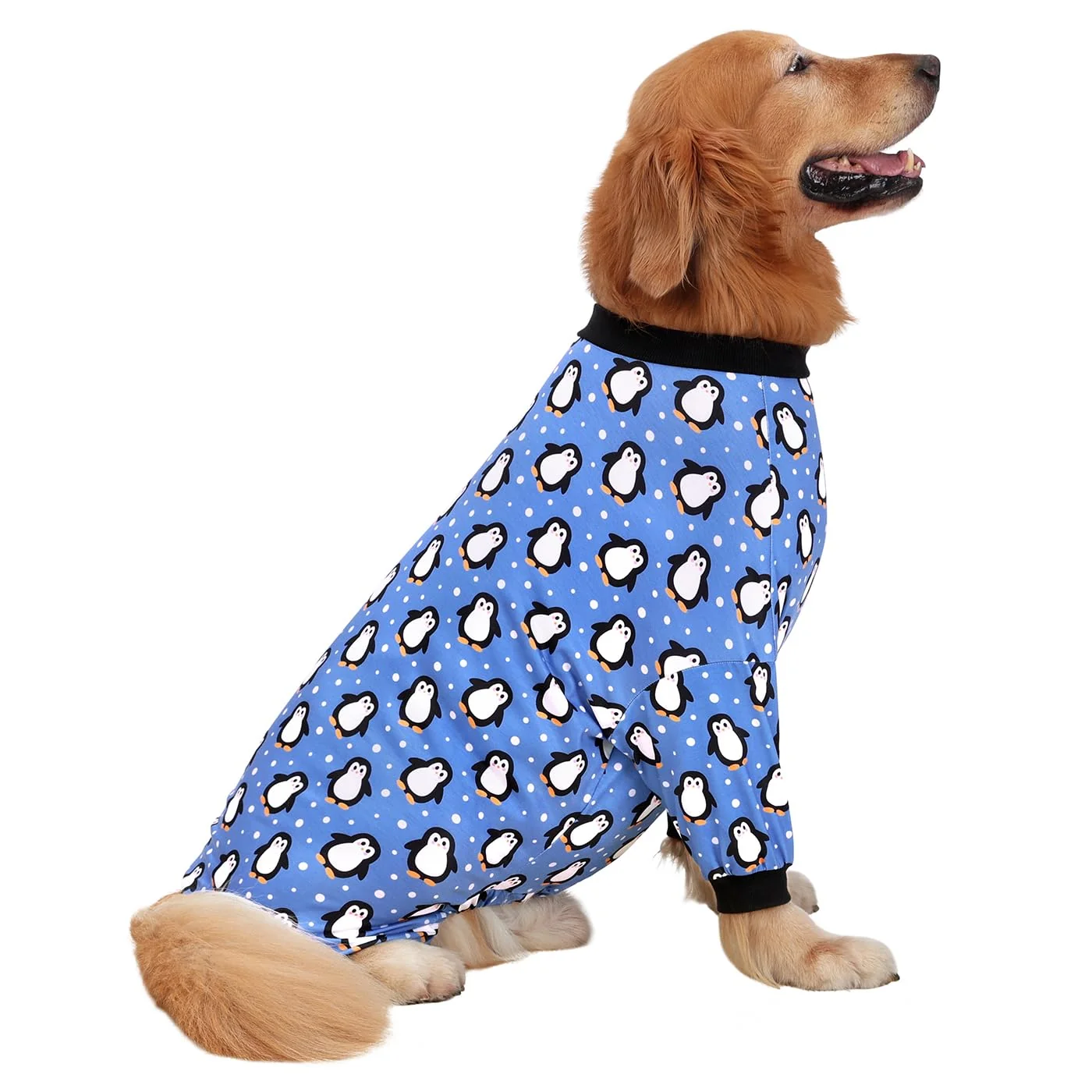 Outstanding HDE Dog Pajamas One Piece Jammies – Penguin Polka Dots 2XL Solid