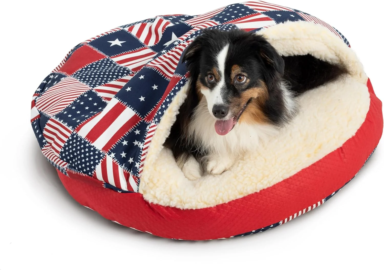 Top-Quality Snoozer Luxury Cozy Cave Pet Bed Wag Collection Large Traditional