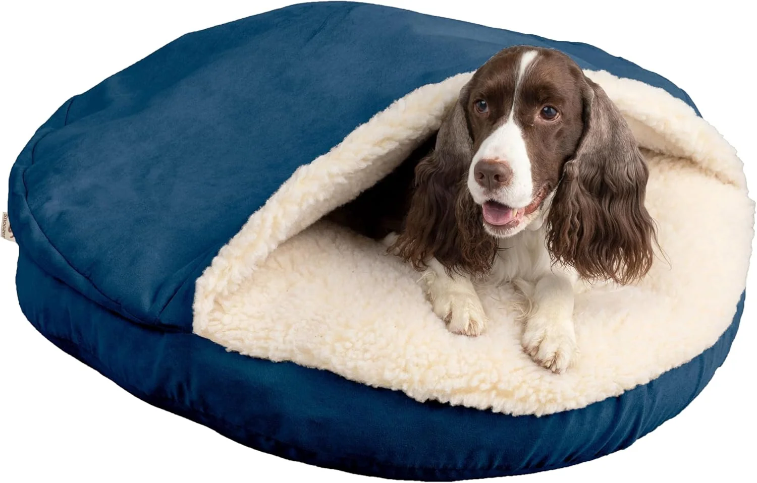 Effective Snoozer Luxury Microsuede Cozy Cave Pet Bed Large - Sapphire High-Grade