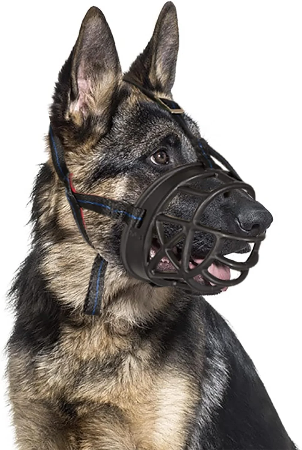 Exceptional Dog Muzzle Breathable Basket Muzzles for Large and X-Large Dogs Stop Biting Barking and Chewing for Aggressive Dogs Black Brown Black Rubber L Comfortable