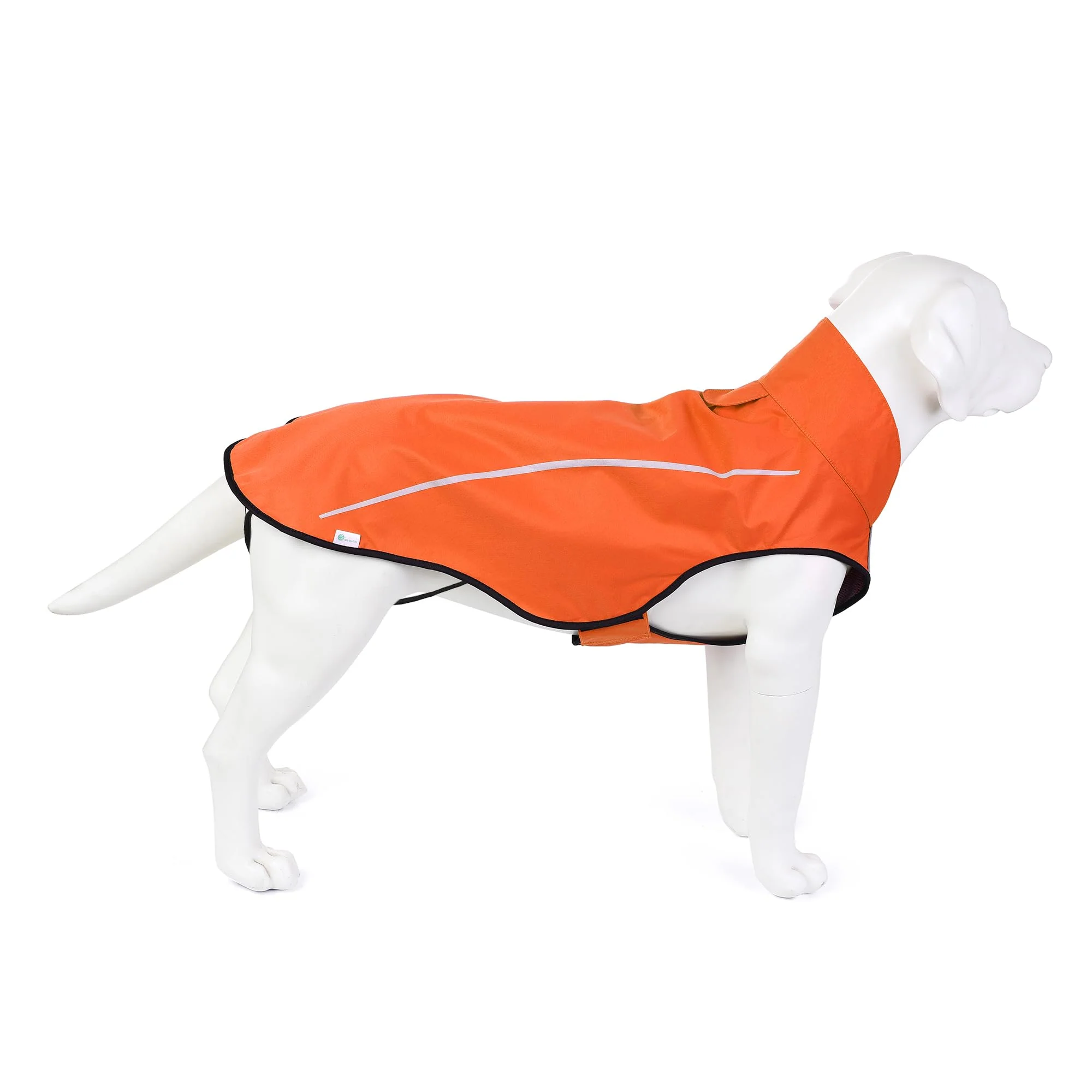 Expertly Made Mile High Life Dog Raincoat — Adjustable Waterproof Reflective Jacket Orange S 22-25 High-End