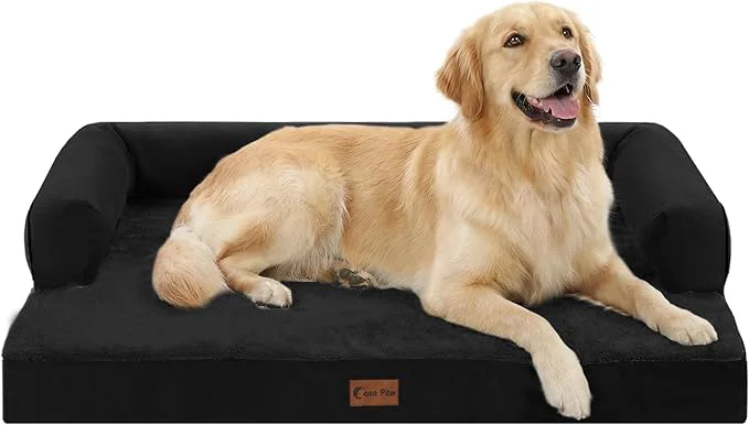 Elegant Orthopedic Dog Beds for Large Sized Dogs Waterproof Egg Crate Foam Large Dog Eco-Friendly