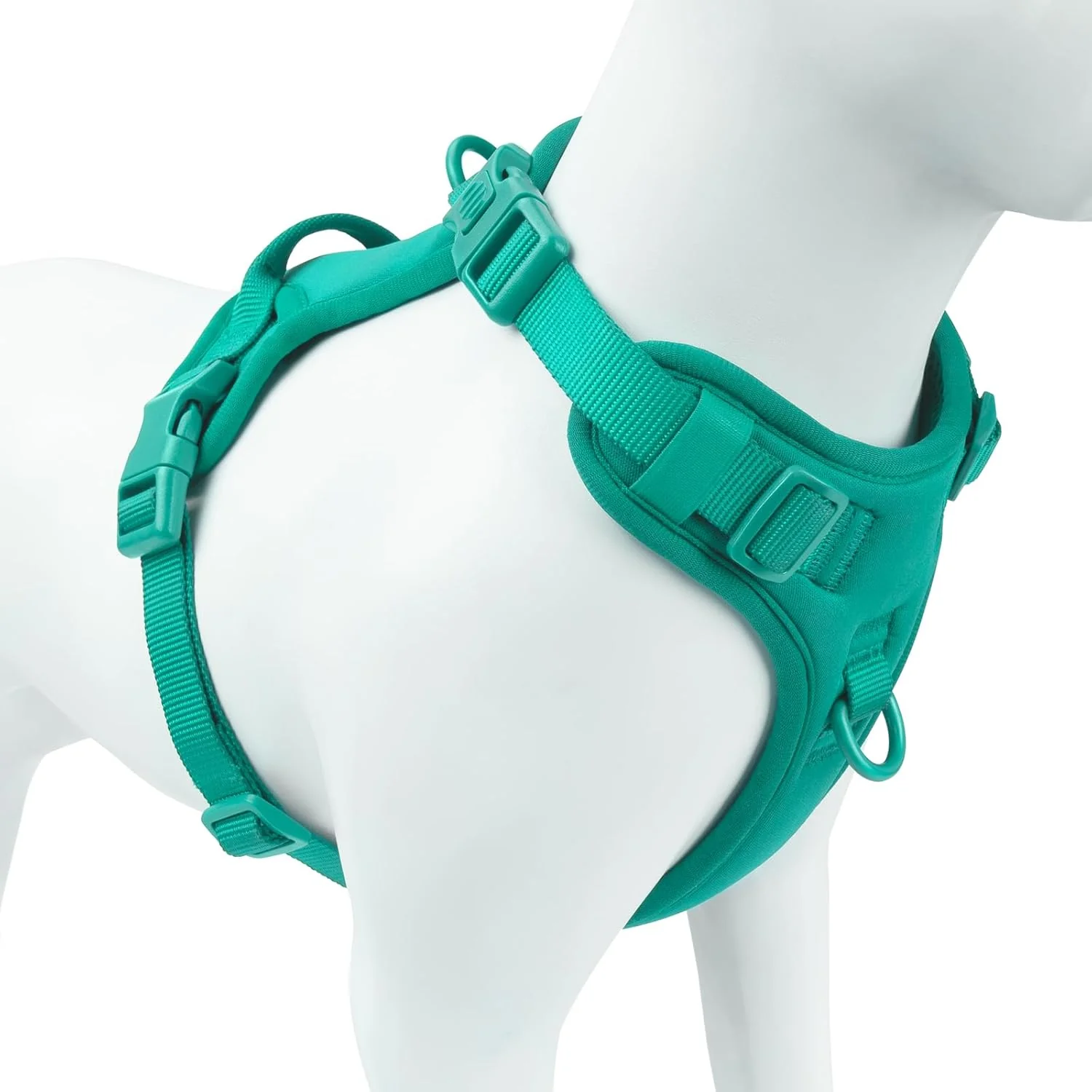 Minimalist No Pull Dog Harness Puppy Vest with Front Clip for Small Medium Large Sized Dog MARRS Green L Lightweight