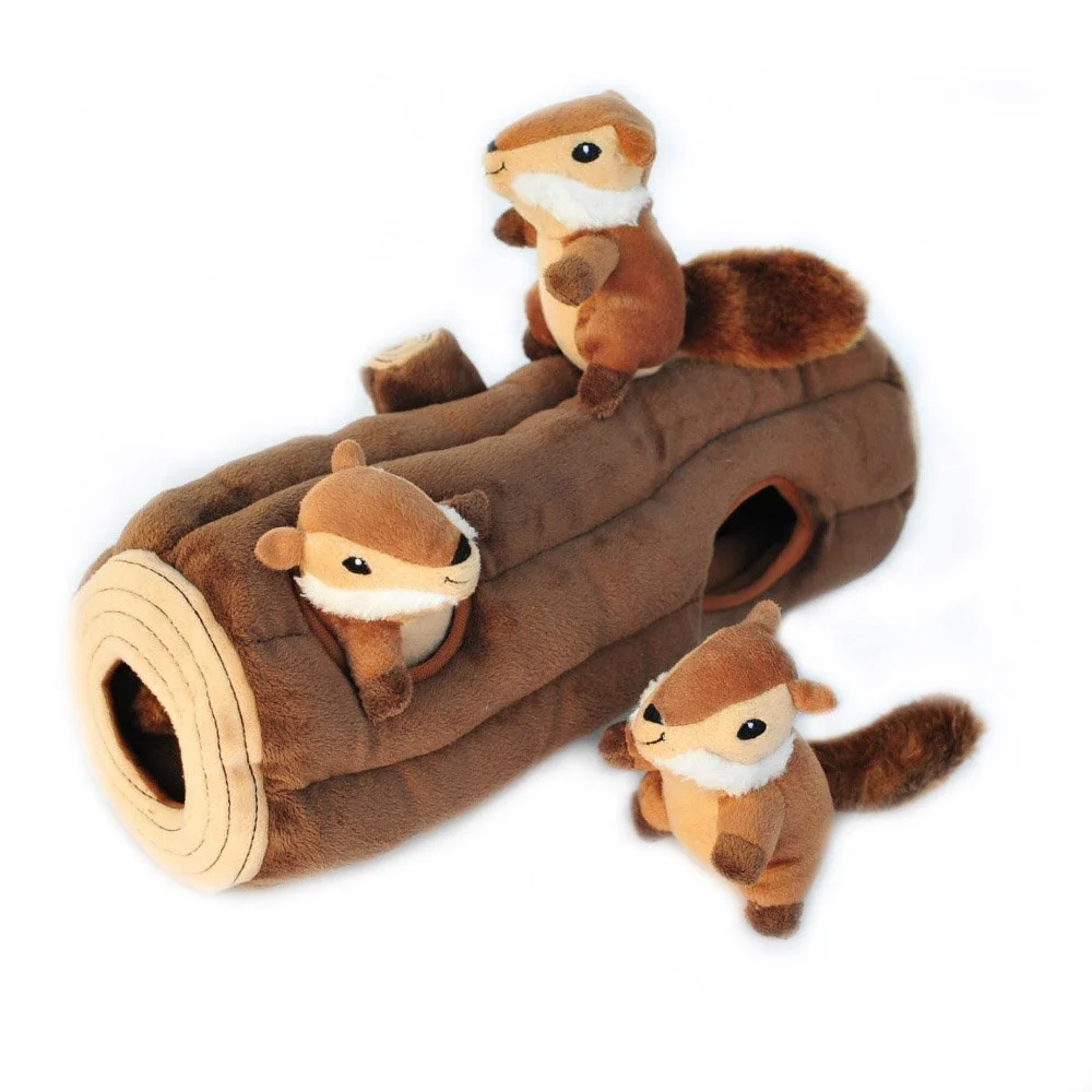Effective ZippyPaws Burrow Chipmunk Log – Interactive Dog Toy for Boredom Busting Enrichment Fast