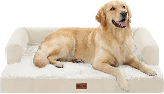 Trendy Orthopedic Dog Beds for Large Sized Dogs Waterproof Egg Crate Foam Large Dog Unique