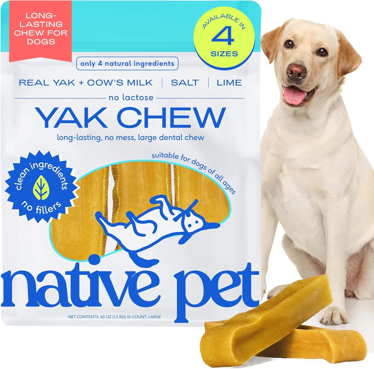 Smart Native Pet Yak Cheese Himalayan Dog Chews - Long Lasting Refined