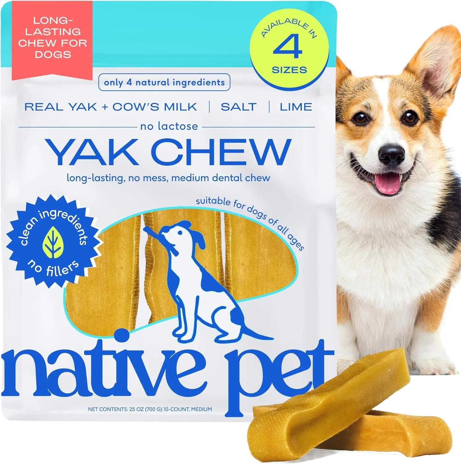 Sustainable Native Pet Yak Cheese Himalayan Dog Chews - Long Lasting Advanced