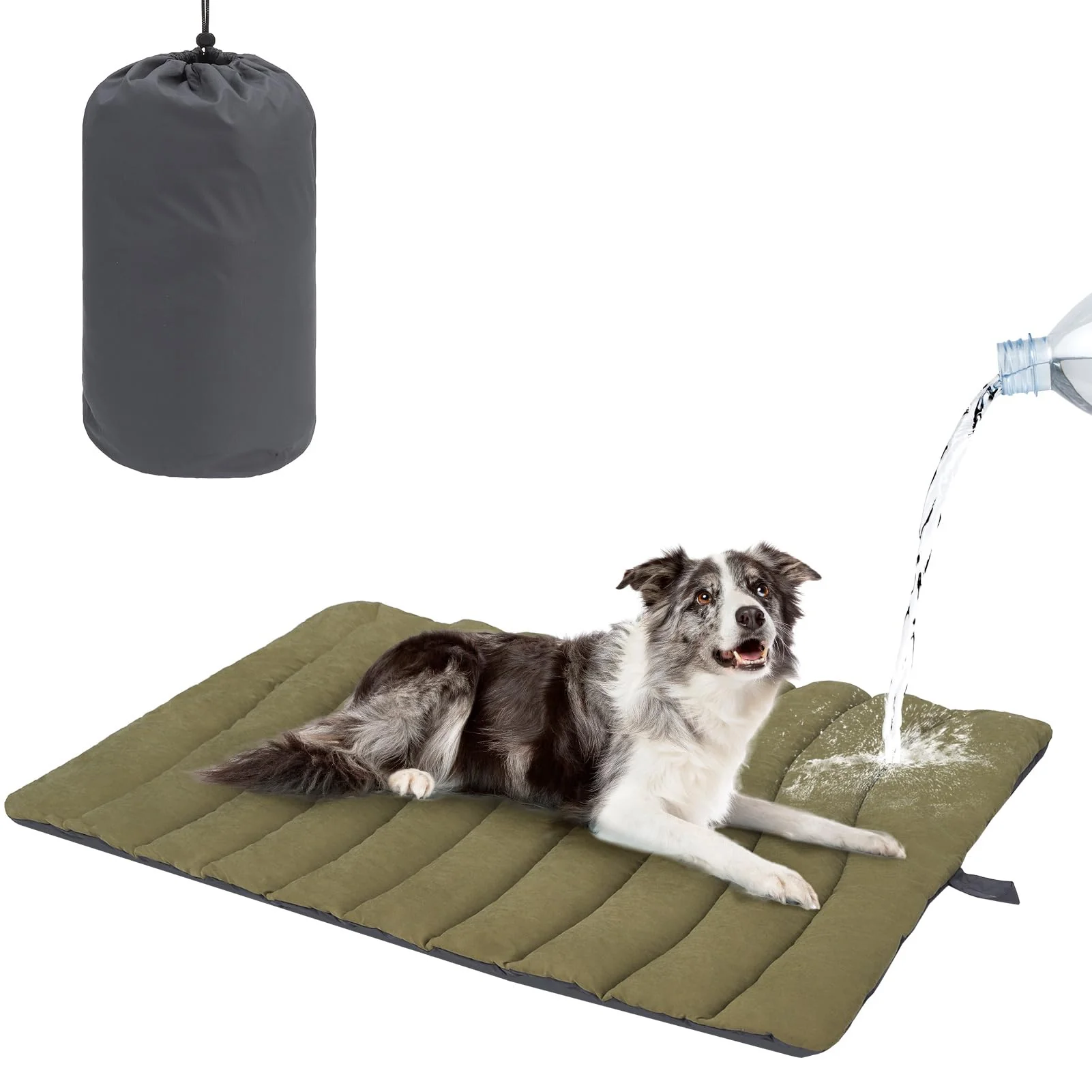 Stylish BEAUTYZOO Outdoor Dog Bed Waterproof Portable – 26 x 43 for Medium to Large Dogs Fine