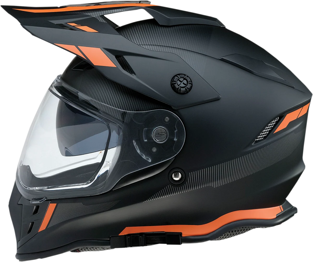 Certified Z1R Range Helmet - Uptake - Black Orange - Small 0140-0115 Secure
