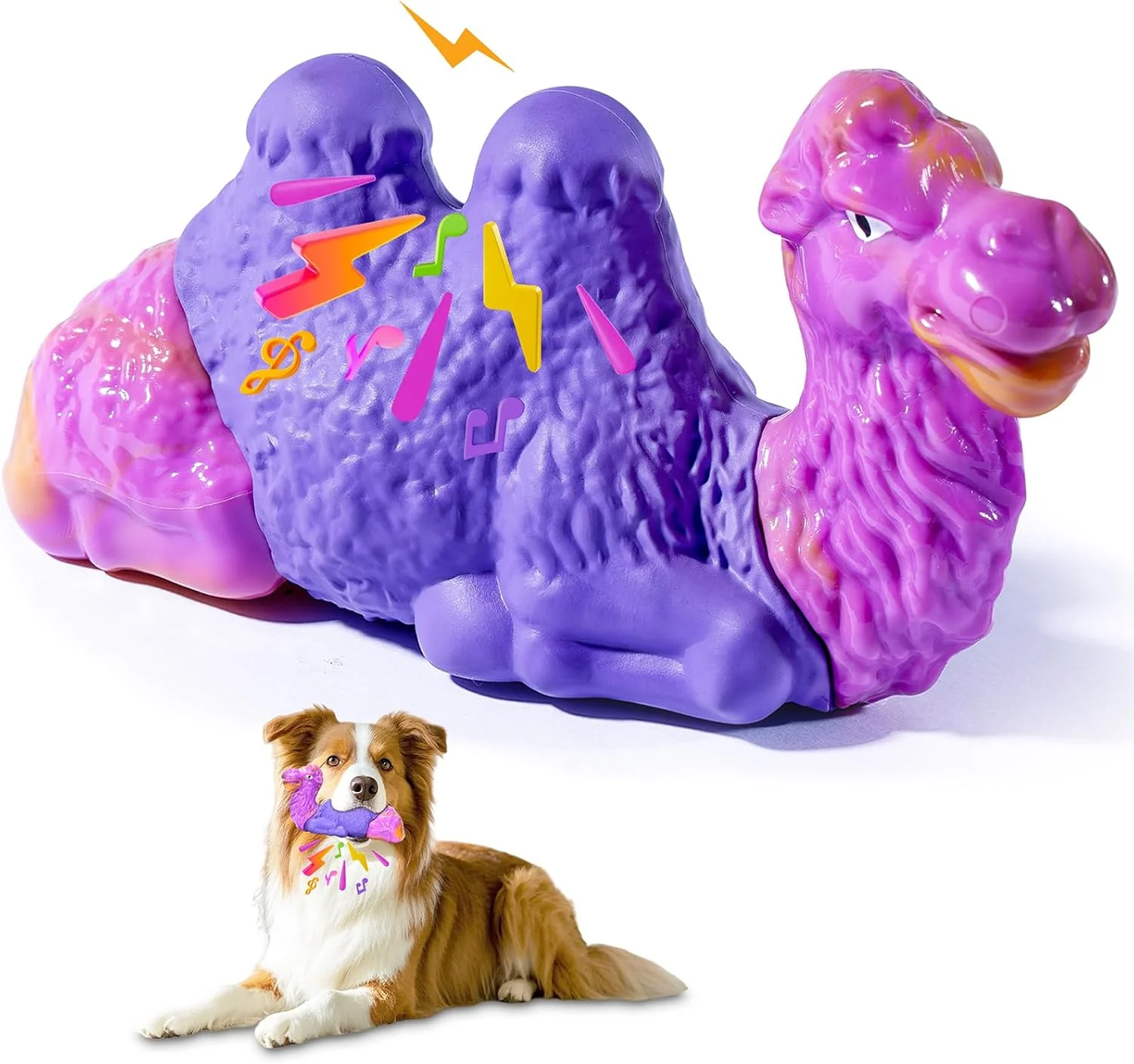 Exceptional Tough Dog Chew Toys for Aggressive Chewers Squeaky Indestructible Dog Toy To Keep Them Busy Interactive Large Chew Toy for Dogs Medium Small Durable Reduce Boredom Puppy Teeth Cleaning Milk Flavor Natural