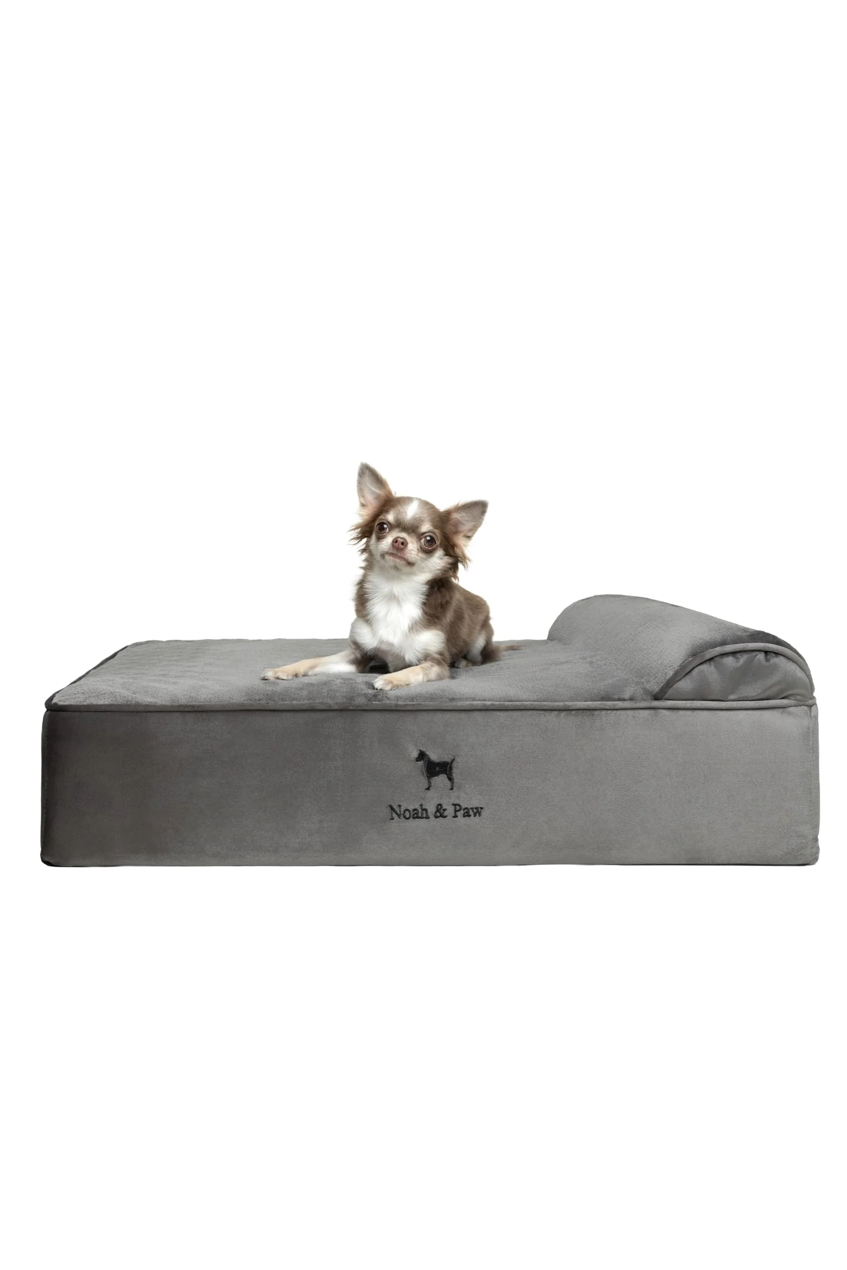 Classic NOAH PAW Dog Bed — Orthopedic 28x23x7.5 Cooling Gel Memory Foam Artisan
