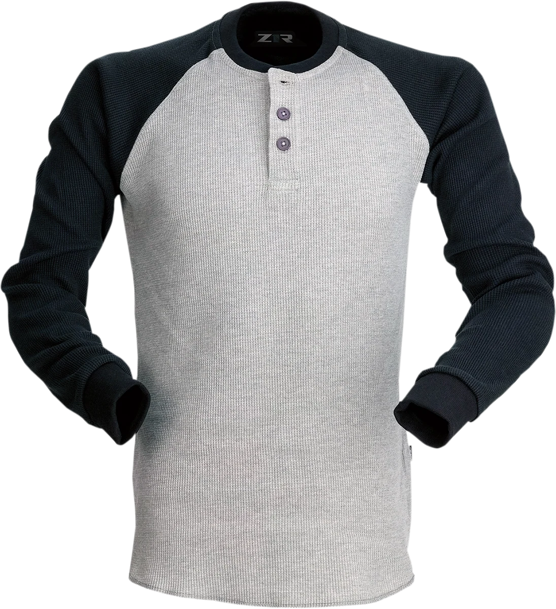 Eco-Friendly Z1R Waffle Long-Sleeve Shirt - Gray - 3XL 2840-0154 Certified