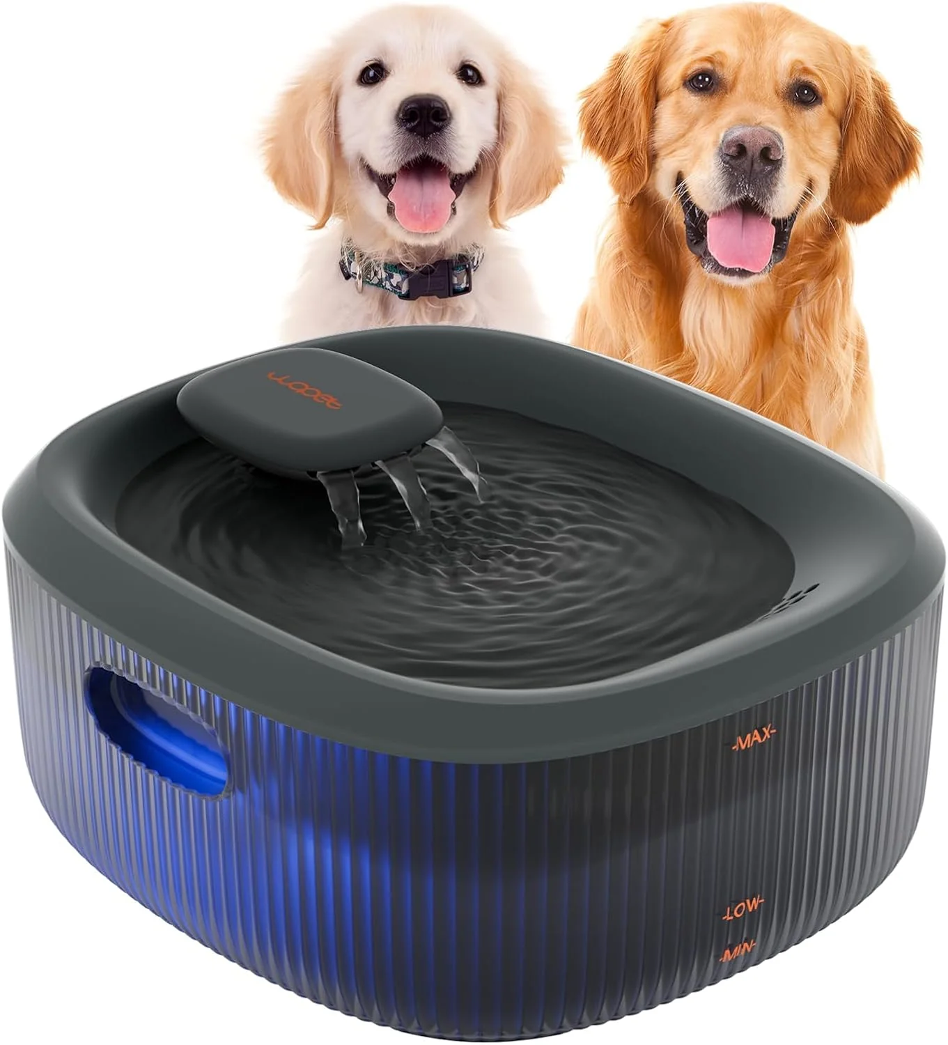Premium Material WOPET Dog Water Fountain for Large Dogs 6L 205oz 1.7Gal Automatic Dog and Cat Water Fountain Dog Water Dispenser with 2 Filters Ultra-Quiet Pump Great for Large Dogs Cats and Multi-Pet Home Durable