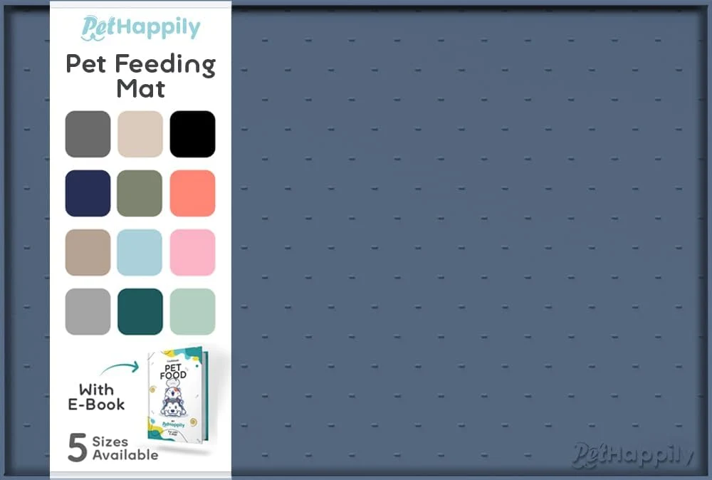 Original Design Dog Food Mat - Raised Edges Dogs Mat for Food and Water Prevent Spill Waterproof Cat Food Mats Protect Floors Easy Clean Dog Bowl Mats for Food and Water Silicone Pet Food Tray Prestigious