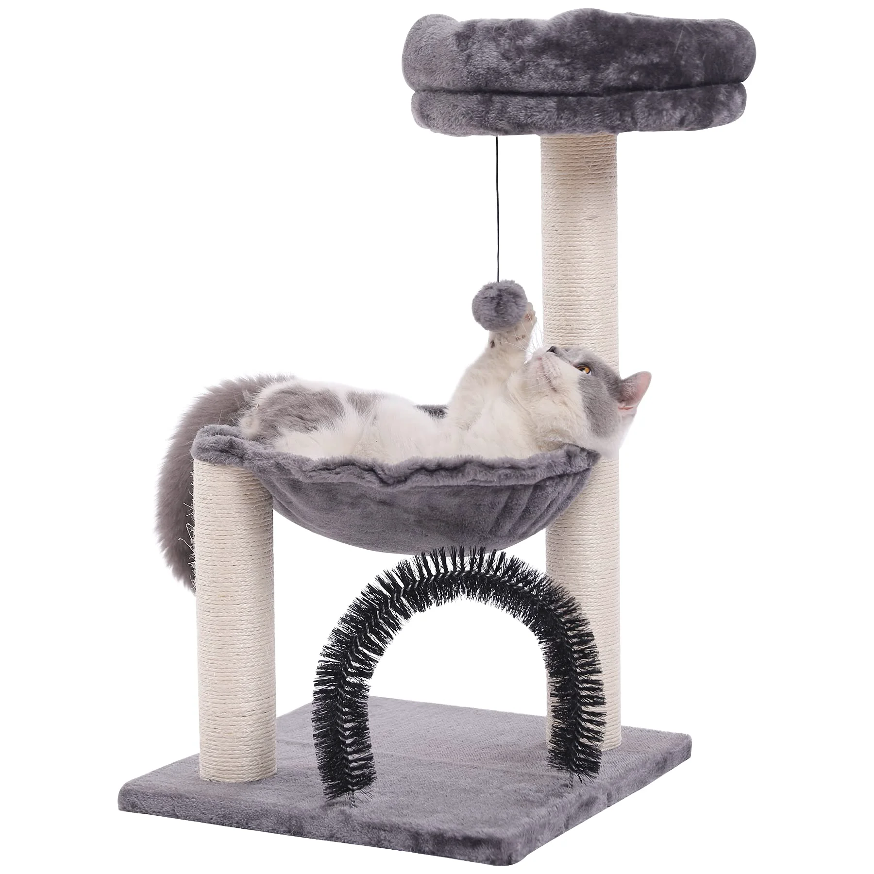 Powerful HOOPET Cat Tree Tower for Indoor Cats – 27.8 in Multi-Level with Scratching Posts Advanced