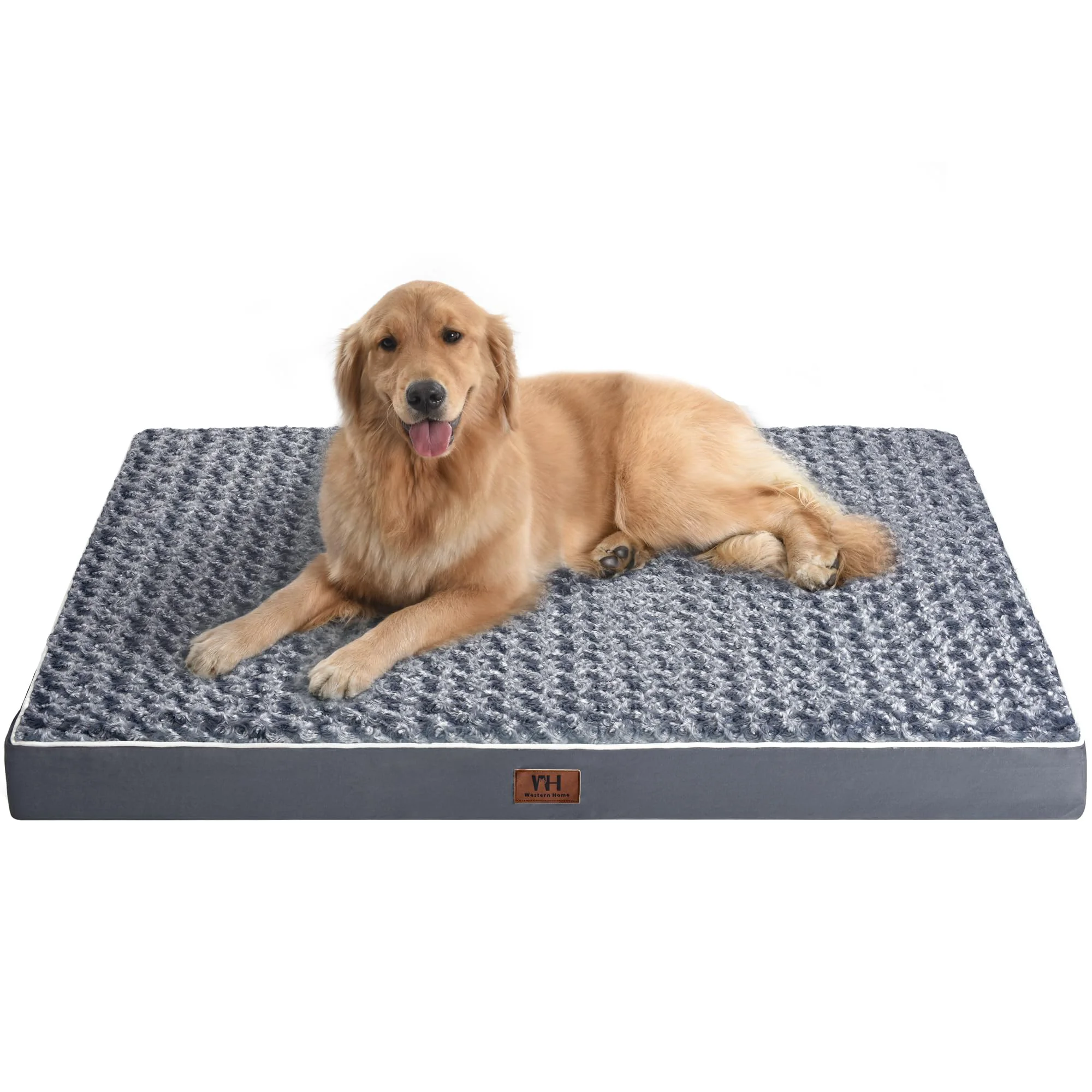 Soft WESTERN HOME WH Large Dog Bed Orthopedic Egg Crate Foam Removable Washable Cover Non-Slip Bottom Original