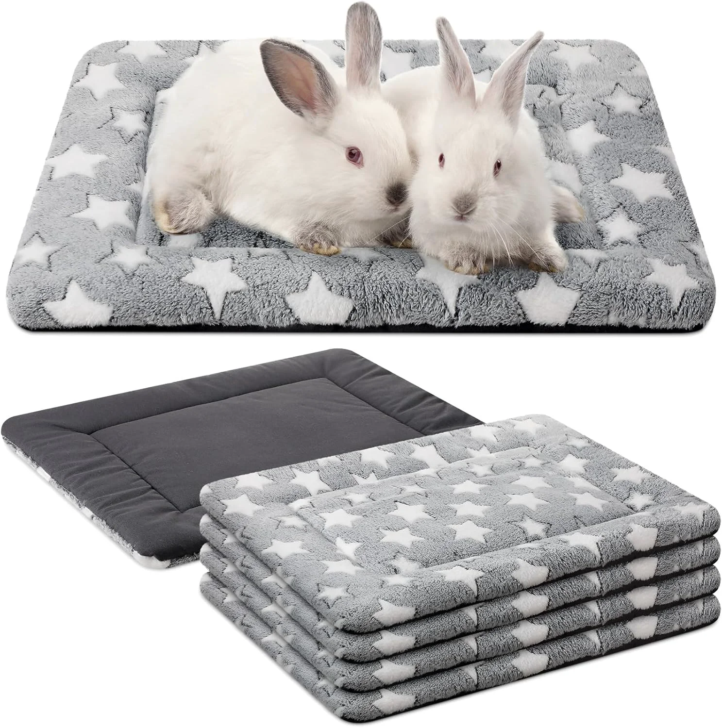 Stylish 4 Pcs Washable Dog Crate Mat Kennel Pad Replaceable Reversible Pet Bed Pad for Crate Pet Sleeping Mat for Small Medium Large Dog Machine Washable 18 x 14 x 1.6 Inch Gray Excellent