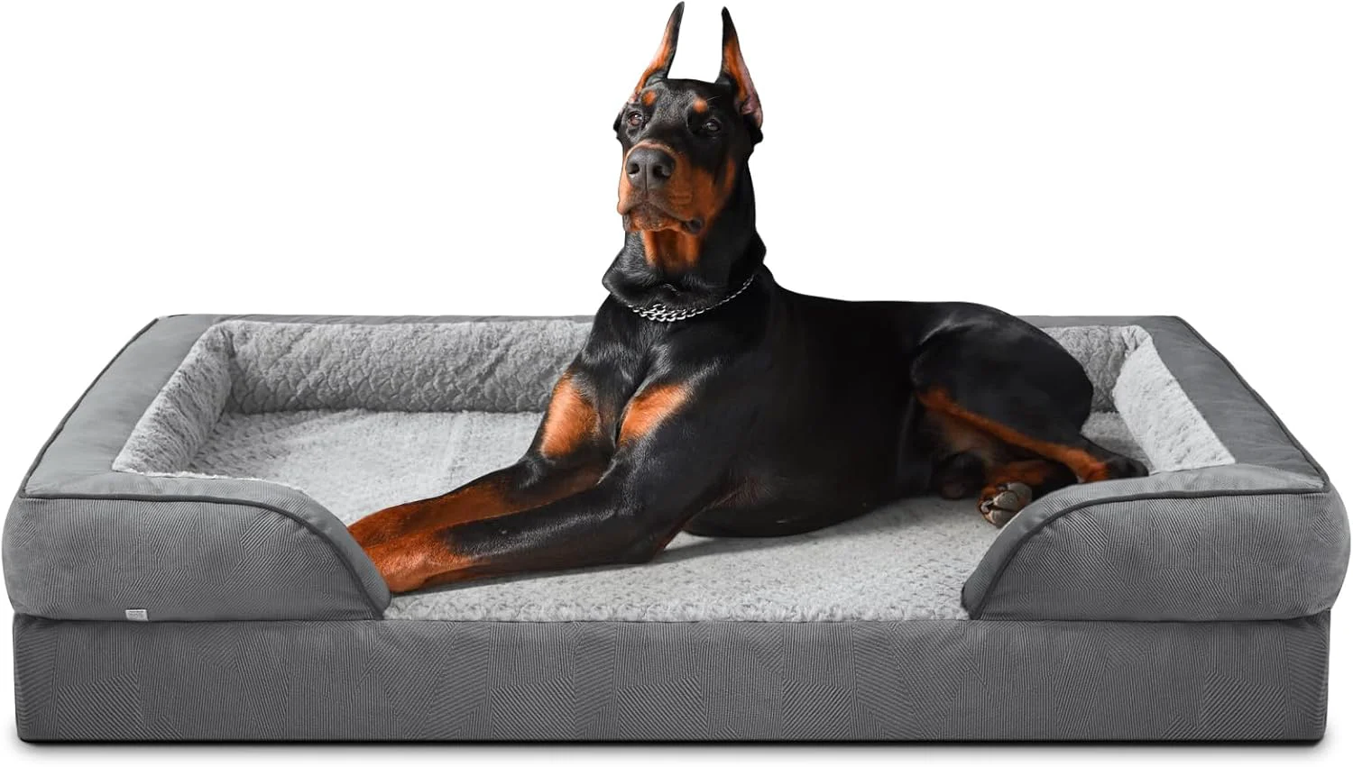 Expertly Made INVENHO Orthopedic Extra Large Dog Bed XXL Waterproof Dog Sofa Egg-Crate Foam Couch with Washable Removable Cover Waterproof Lining and Nonskid Bottom Fine