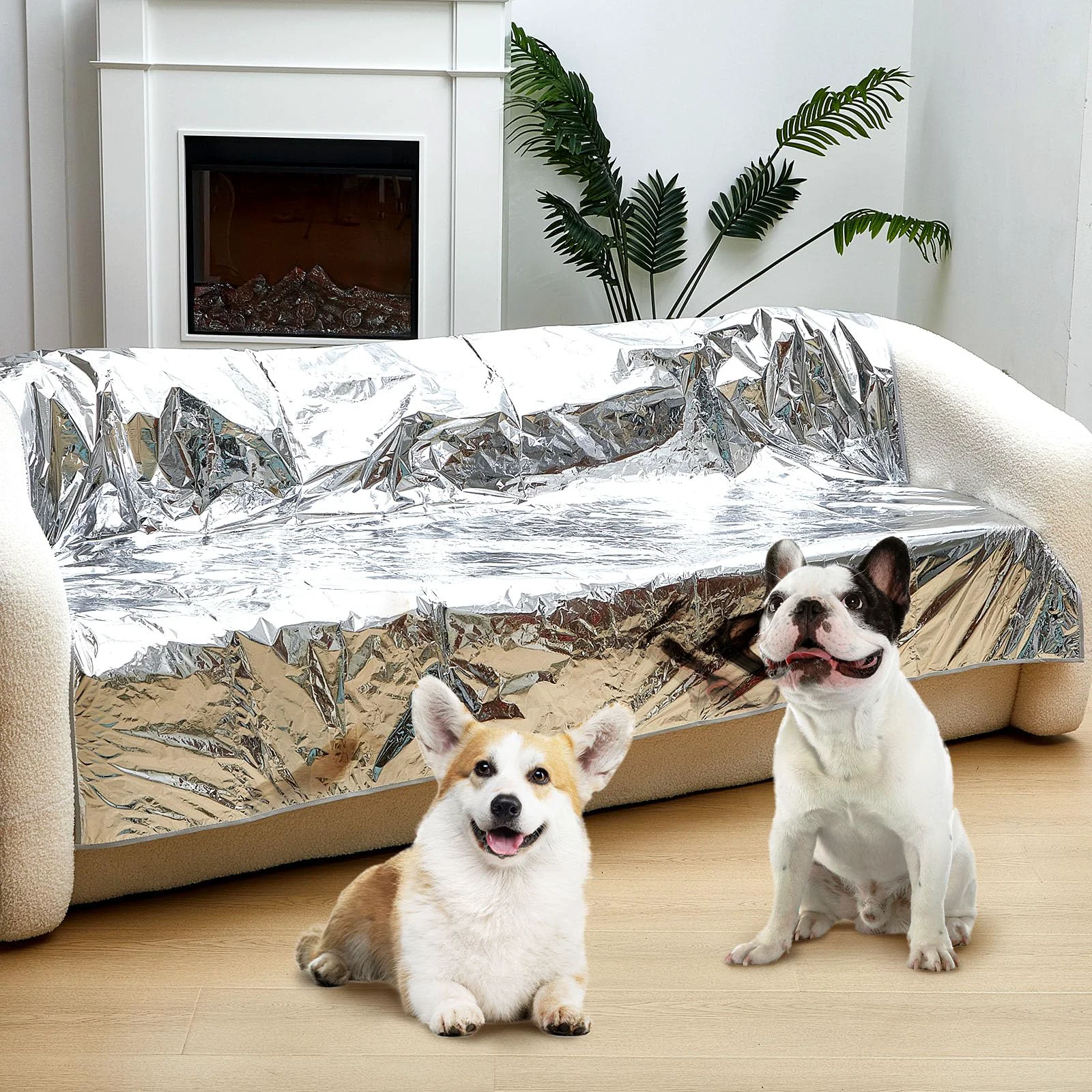 High-End Kigley 2 Pcs Pet Deterrent Mat – Non-Electric Couch Guard for Dogs Cats Cream 72.05 × 56.30 Artisan