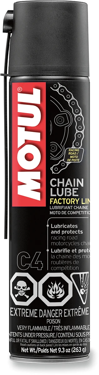 Specialty MOTUL Factory Line Chain Lube - 400ml - Aerosol 111821 Consistent