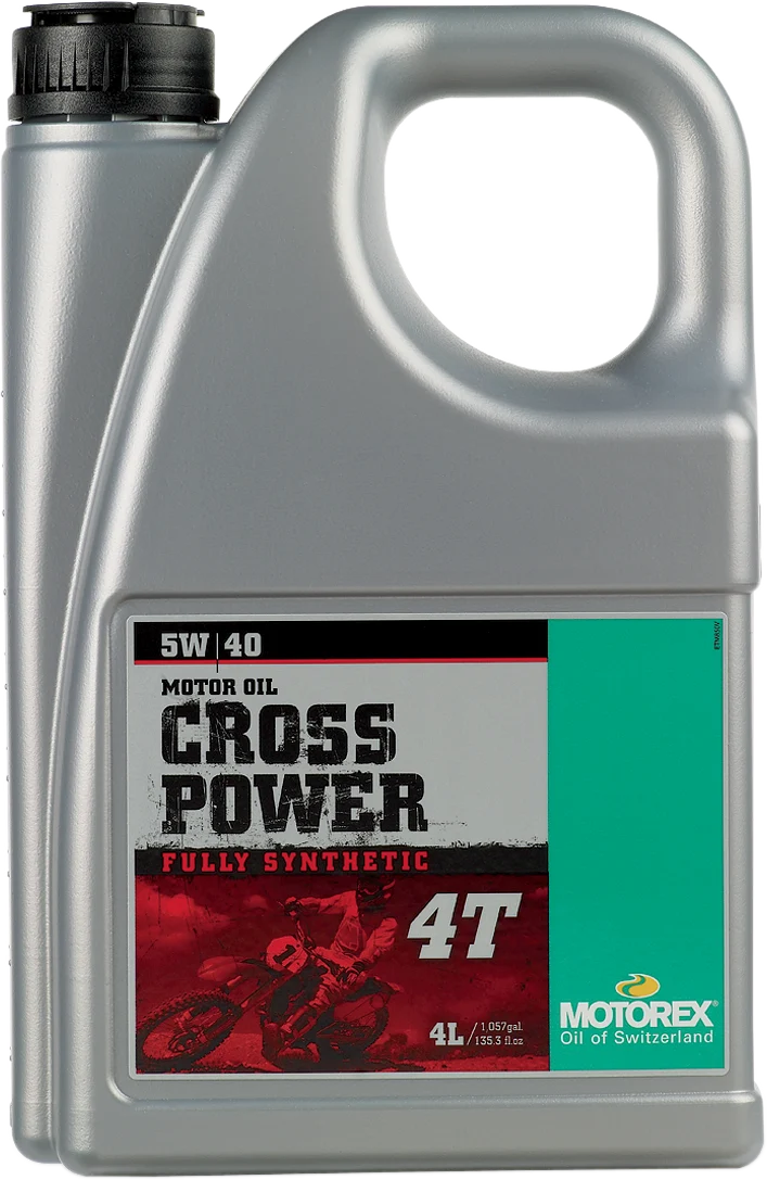 High-Grade MOTOREX Cross Power Synthetic 4T Engine Oil - 5W-40 - 4L 305678 First-Class