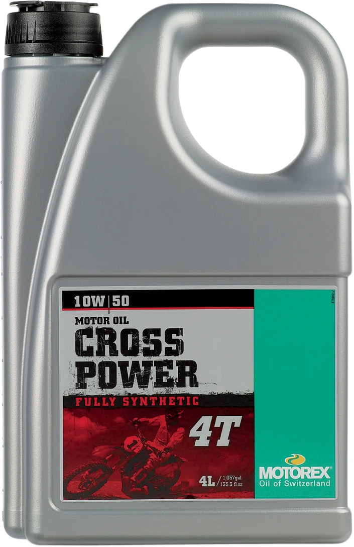 Smooth MOTOREX Cross Power Synthetic 4T Engine Oil - 10W-50 - 4L 305692 Long-Lasting