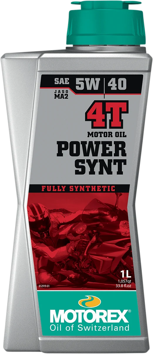 Premium Material MOTOREX Power Synt 4T Engine Oil - 5W-40 - 1L 308093 Dependable