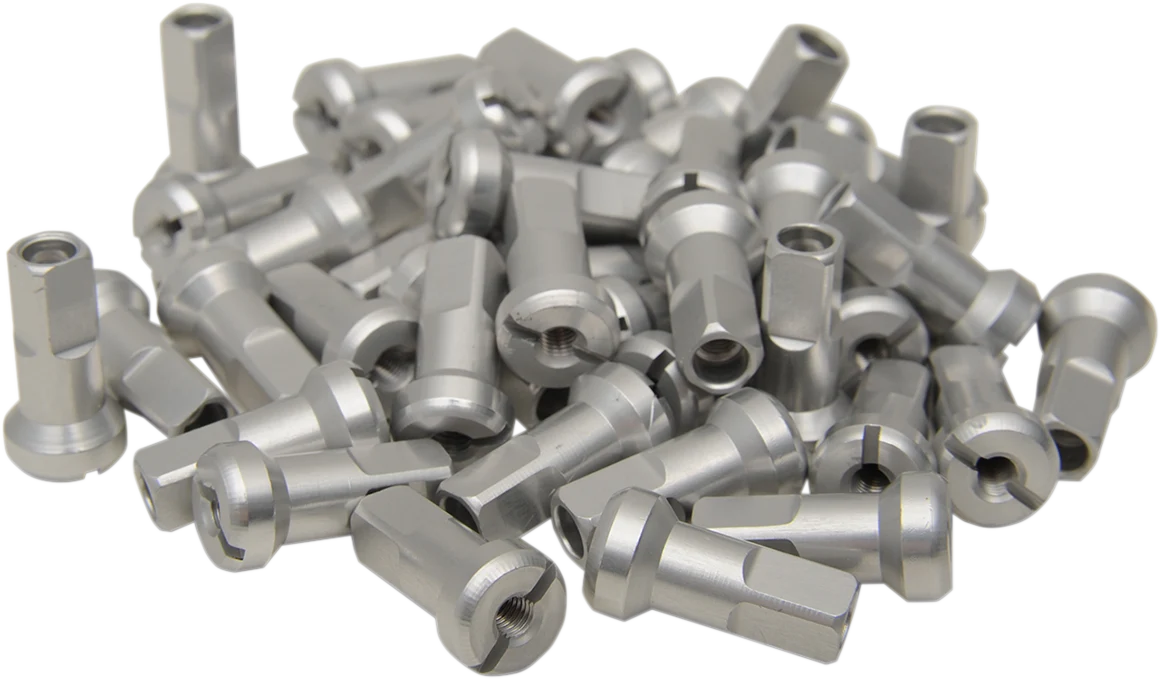 Premium Material MOOSE RACING Spoke Nipples - MX1 - Silver - 9 Gauge - Set 24-900 Stylish