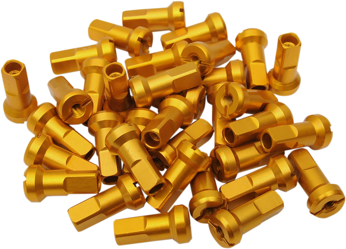 Organic MOOSE RACING Spoke Nipples - MX1 - Gold - 8 Gauge - Set 24-890 Superior