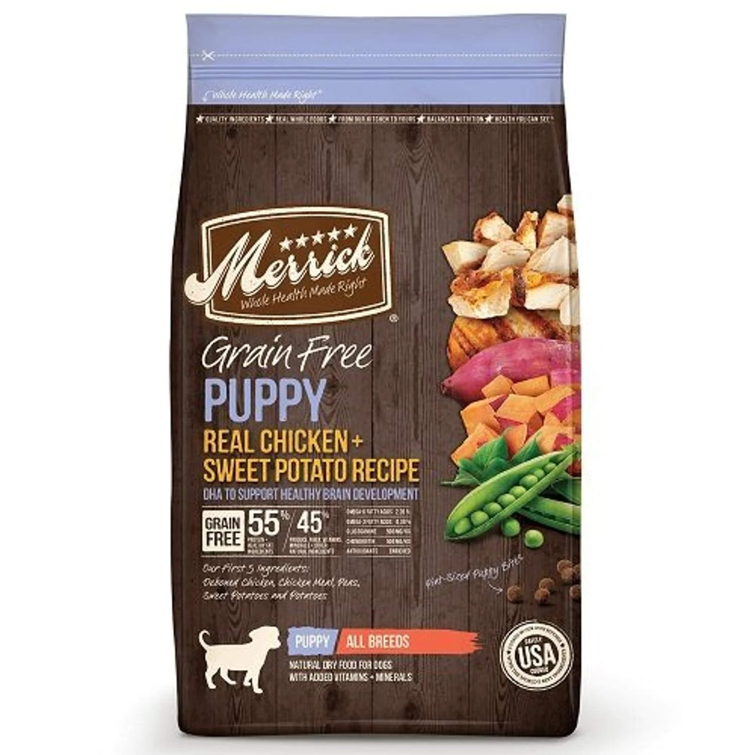 Environmentally Friendly Merrick Grain- Puppy Chicken Sweet Potato Recipe Dry Dog Food – 4 lb Carefully Designed
