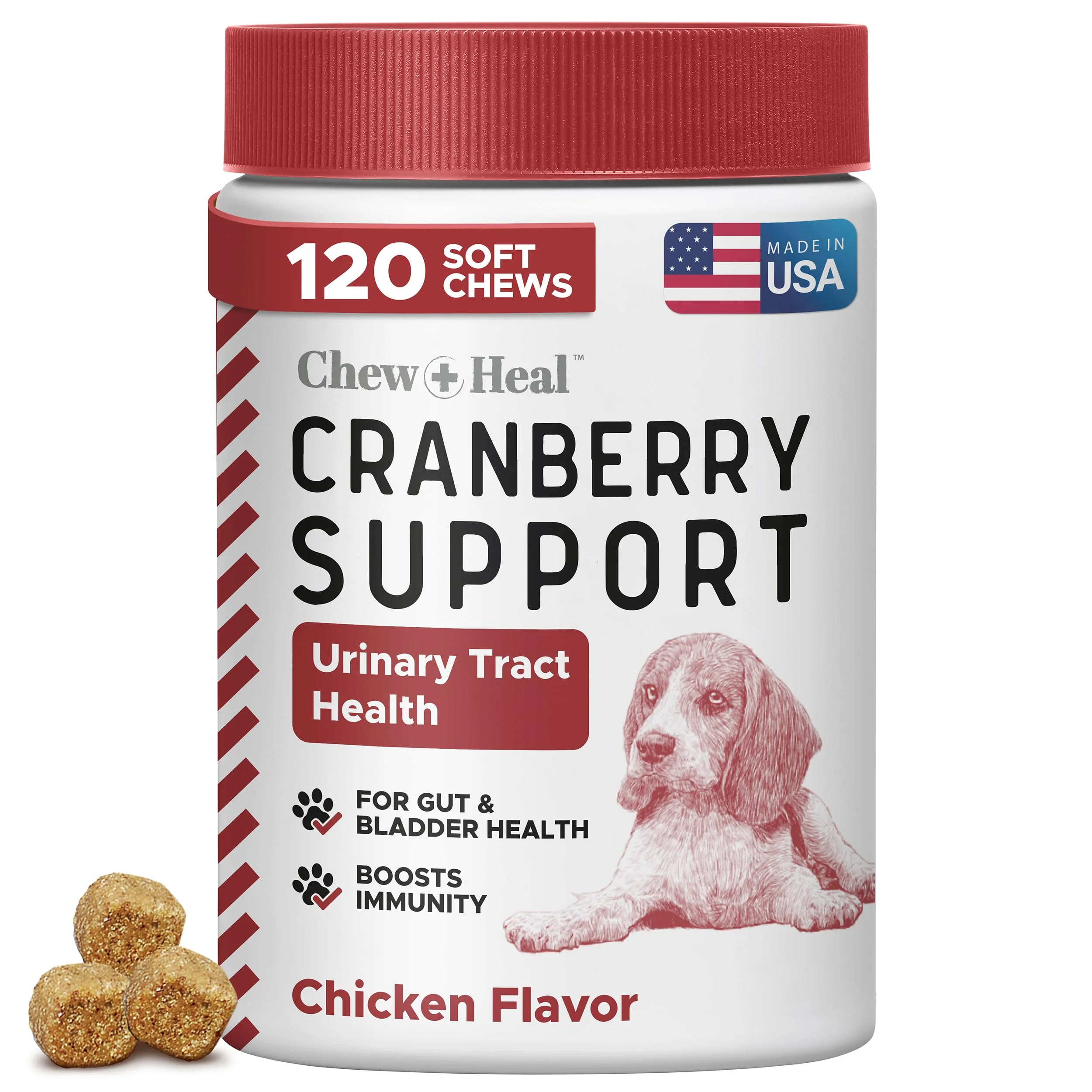 Relaxed Chew Heal Labs Dog UTI Cranberry Chews – Natural Urinary Support for Dogs Contemporary