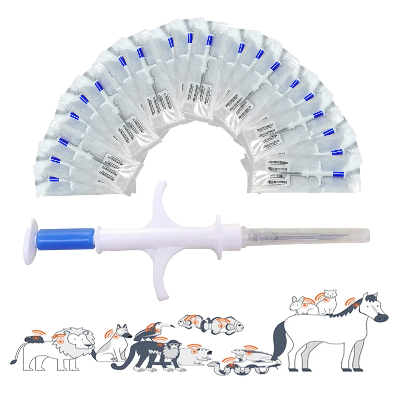 High-Quality WeeGeeks Universal Pet Microchip Kit - 134.2kHz ISO11784 5 FDX-B 20 x 1.4 x 8mm Reliable