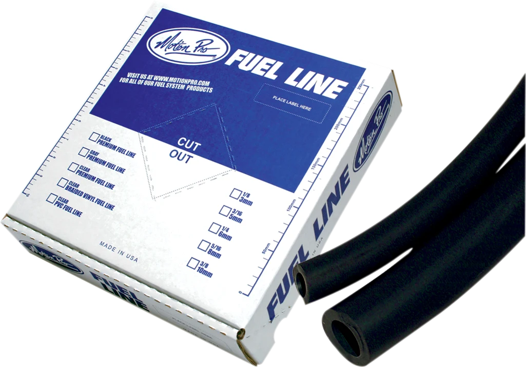 Clean MOTION PRO Premium Fuel Line - Black - 1 4 - 25' 12-0041 Professional