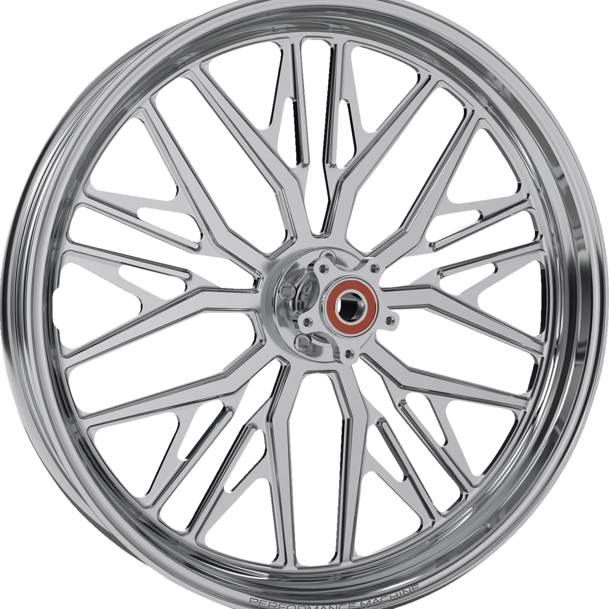 Official PERFORMANCE MACHINE PM Wheel - Nivis - Front - Dual Disc without ABS - Chrome - 21x3.5 1202-7106R-NAJAP-C Premium