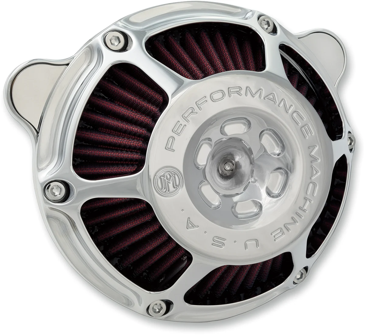 Fast PERFORMANCE MACHINE PM Max HP Air Cleaner Kit - Chrome 0206-2141-CH Certified