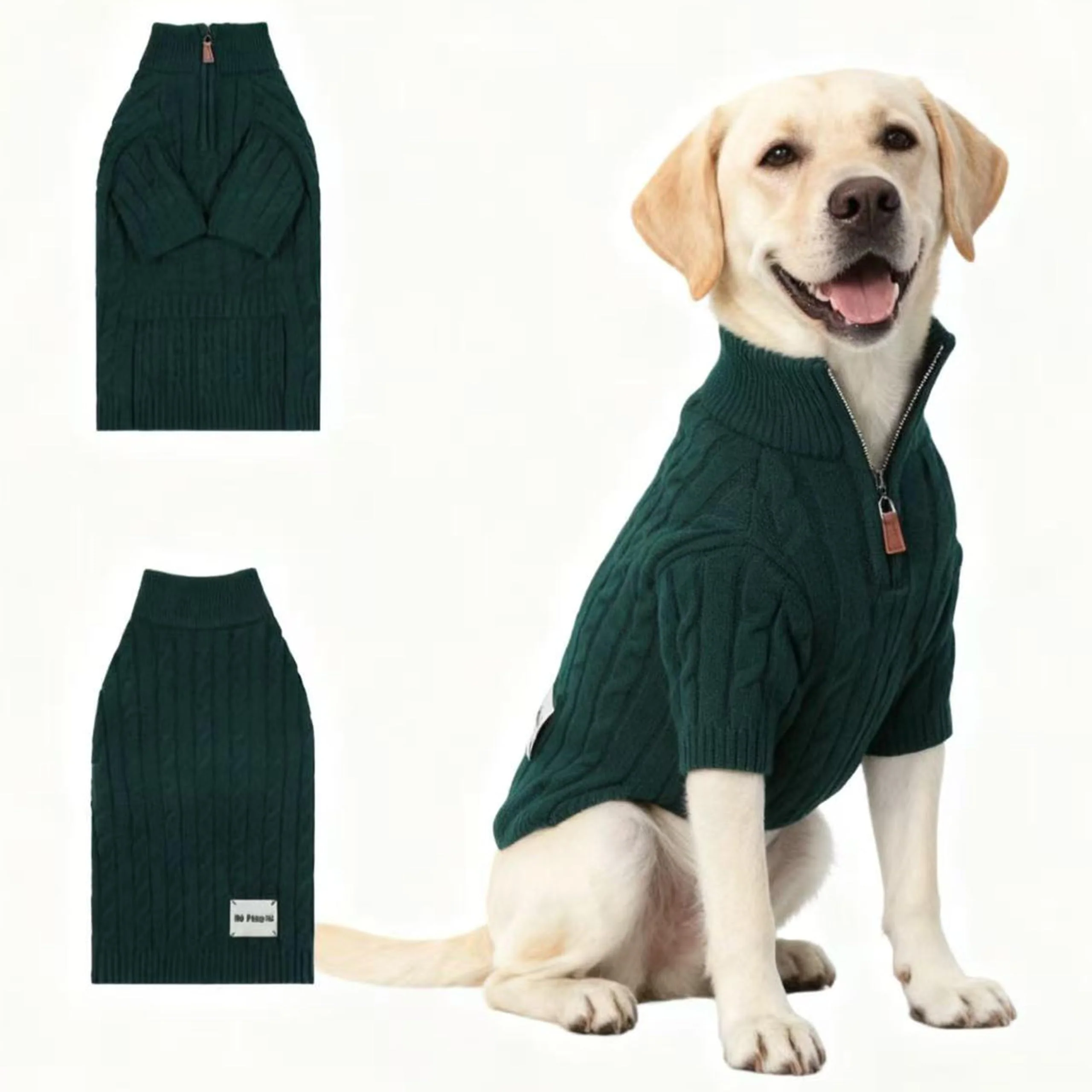 High-End Hó Pêng-iú Dog Sweater with Sleeves – Warm High-Neck Winter Coat S–XXL Innovative