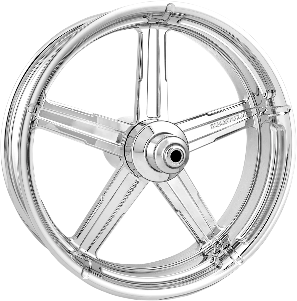 Pure PERFORMANCE MACHINE PM Wheel - Formula - Front - Dual Disc with ABS - Chrome - 21x3.5 - '08 FLD 12047106FRMAJCH Original