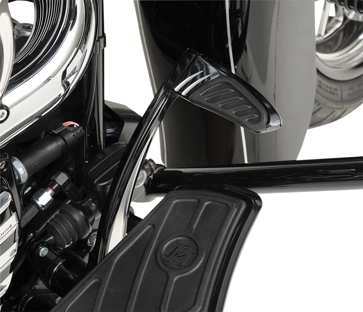 Original Design PERFORMANCE MACHINE PM Rear Brake Lever - '08-'13 FLH - Black 0032-1081-BM Premium Material