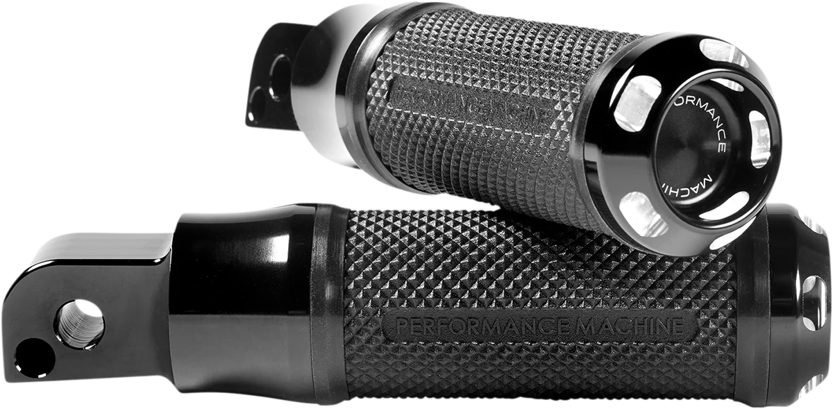 Fine Crafted PERFORMANCE MACHINE PM Apex Footpegs - M8 - Passenger - Black 0035-1241M-BM Certified