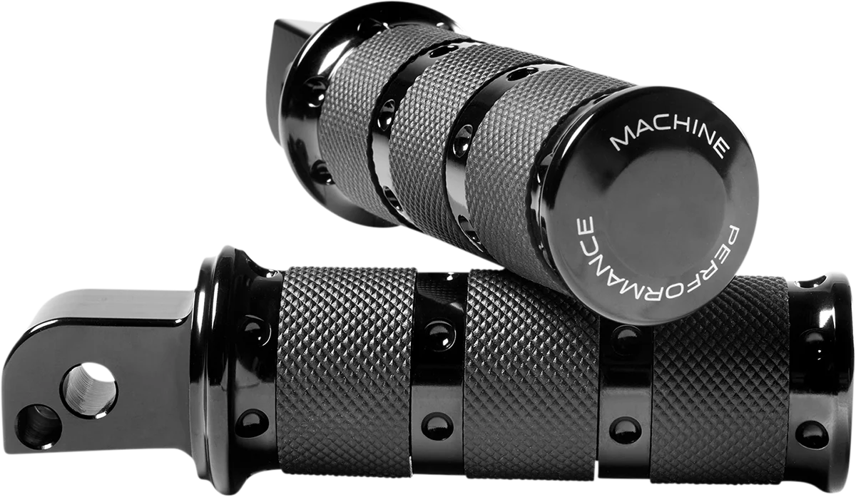 Practical PERFORMANCE MACHINE PM Footpegs - Black - XLS - M8 - Passenger 0035-1249M-B Powerful