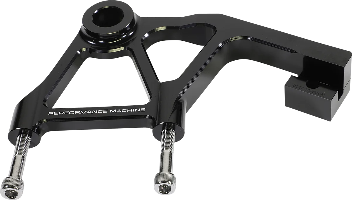 High-Performance PERFORMANCE MACHINE PM Rear Radial Mount Caliper Bracket - Anodized Black 00231828AGNMAB Solid