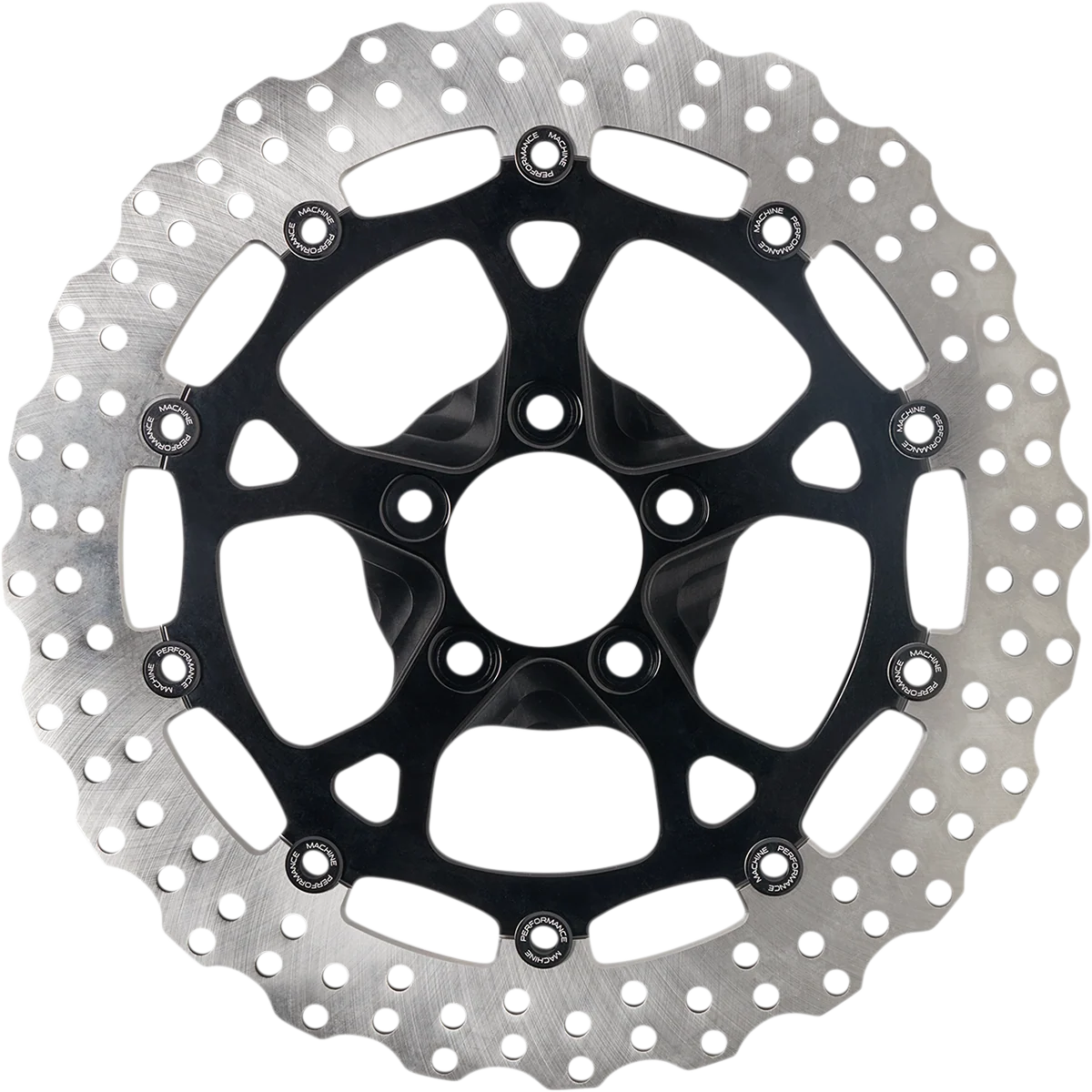 Original Design PERFORMANCE MACHINE PM Dominator Rotor - Front - 13 - Black 0133-3059S-B Traditional