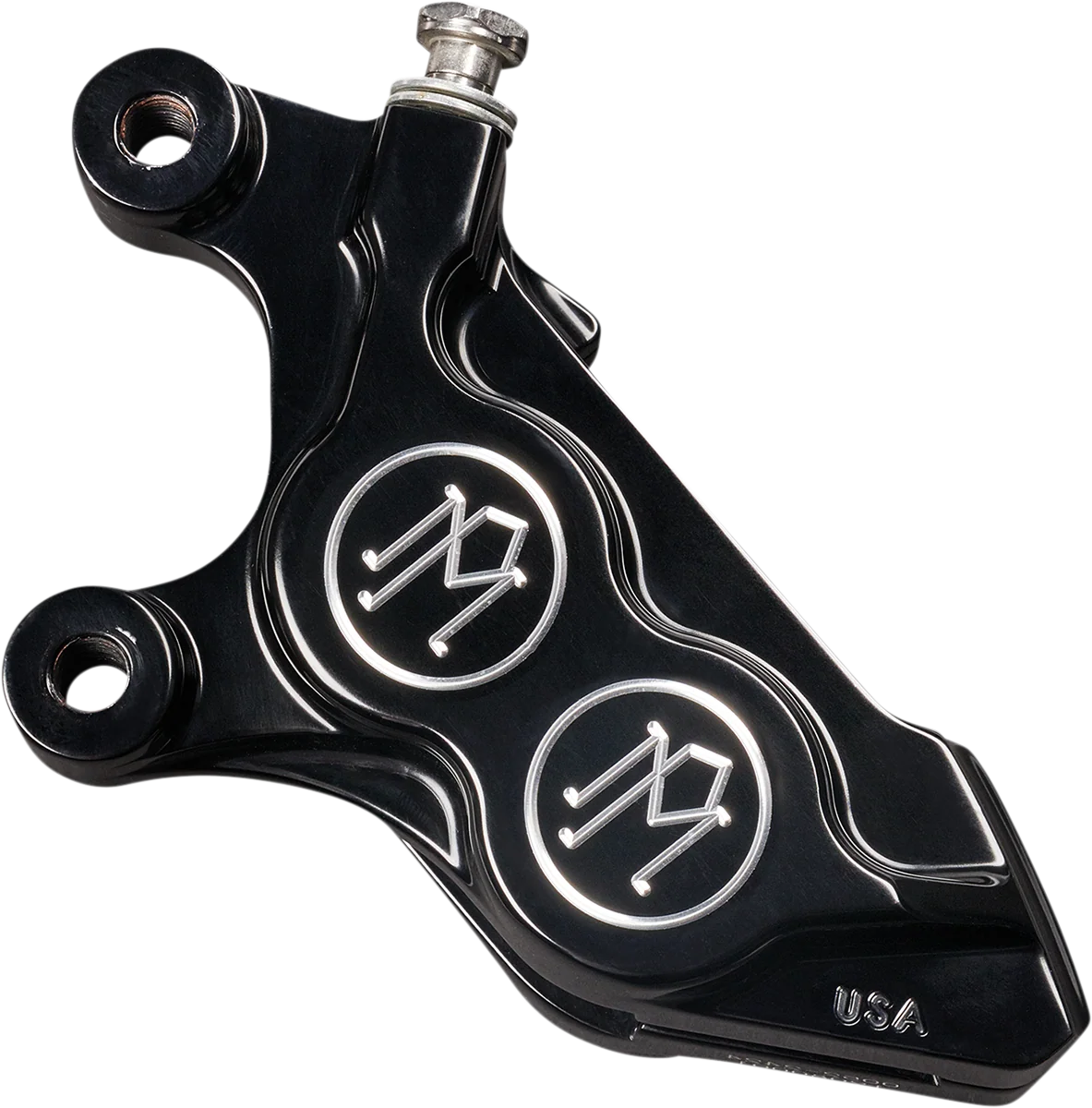 Lightweight PERFORMANCE MACHINE PM 4-Piston Caliper - Contrast Cut - Left Front 0052-2425-BM Recyclable